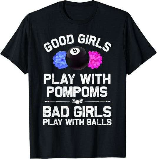 Funny Billiards For Women Girls 8 Ball Billiard Pool Player