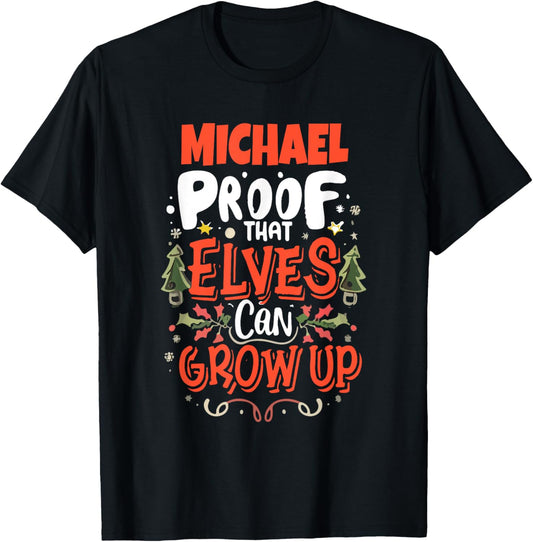 Elf Michael Funny ChristmasMichael Name Personalized