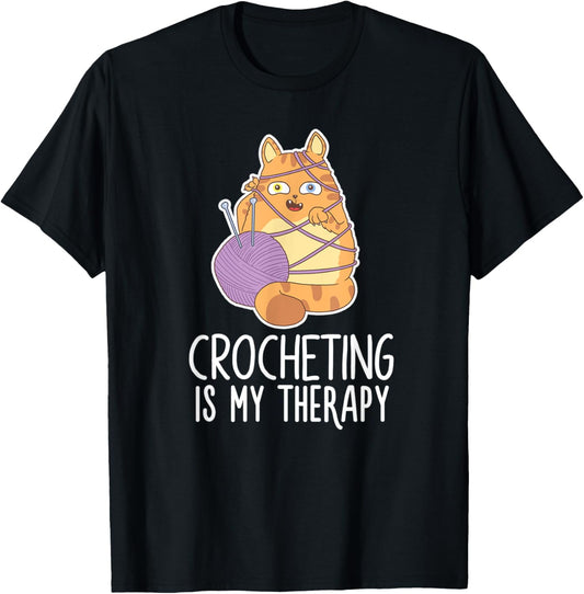 Crocheting Cat Lover Yarn Sewing Knitting Lover