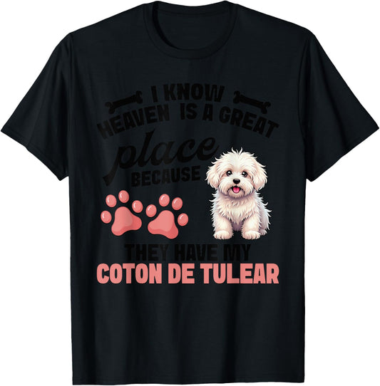 Coton De Tulear Pet Great Place Dog Lover Coton De Tulear T-Shirt for Men Women Kids