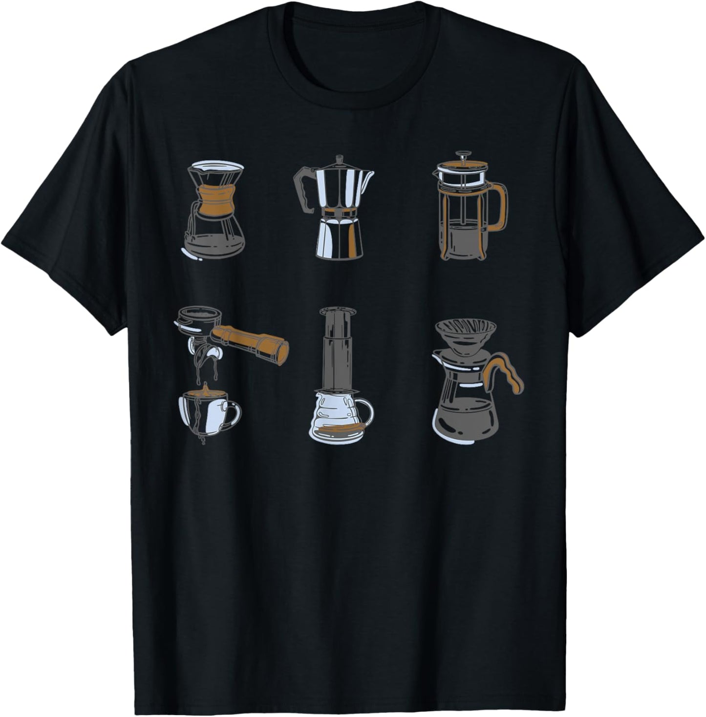 Type Of Coffee Makers Shirt For Men Women Barista