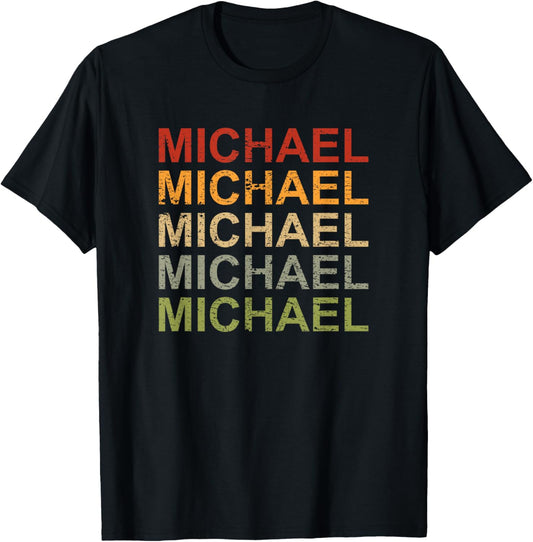 Retro Michael Personalized, Michael Name, Boy Man Michael