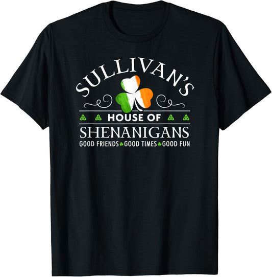 Sullivan Shirt Irish Shenanigans St Patricks Day T-Shirt