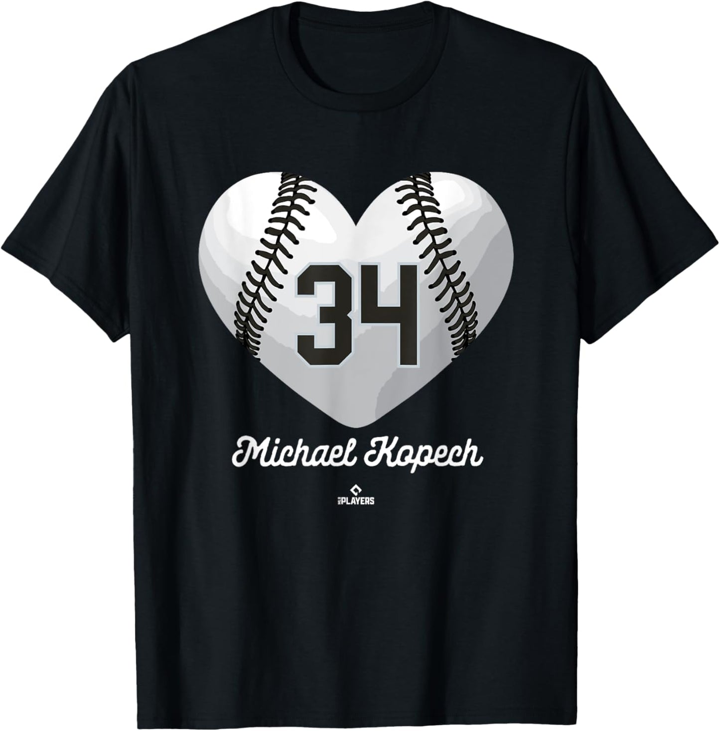 Baseball Heart Number Michael Kopech Chicago MLBPA