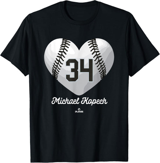 Baseball Heart Number Michael Kopech Chicago MLBPA
