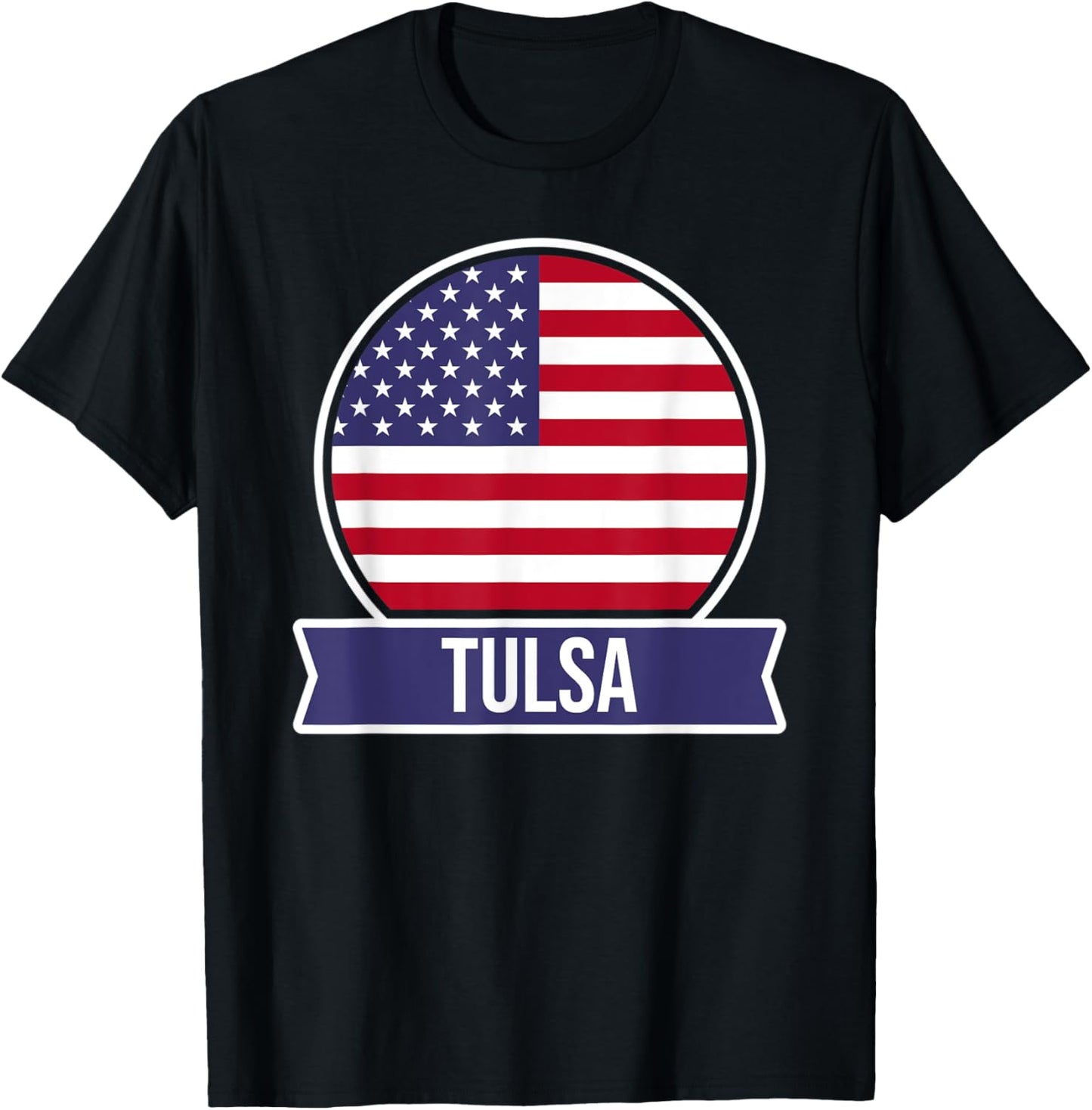 Tulsa - USA - American place name US flag design