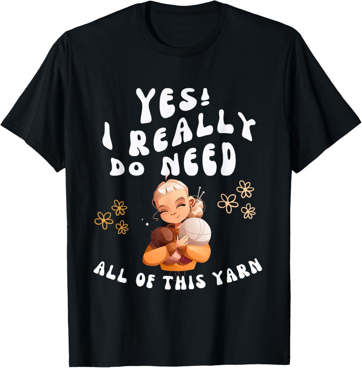 Funny for KNITTER or CROCHETER - Girl with yarn