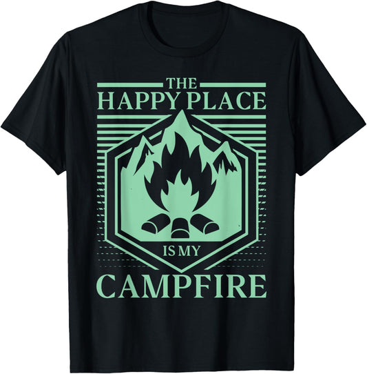 Camping The Happy Place Is My Campfire