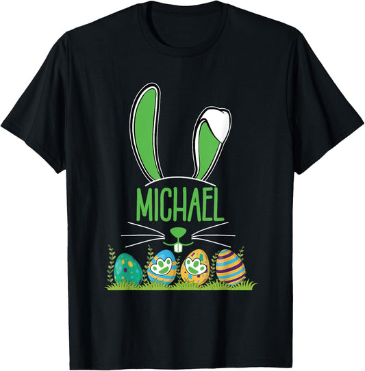 Bunny Matching Family Easter Day Kids Names Michael