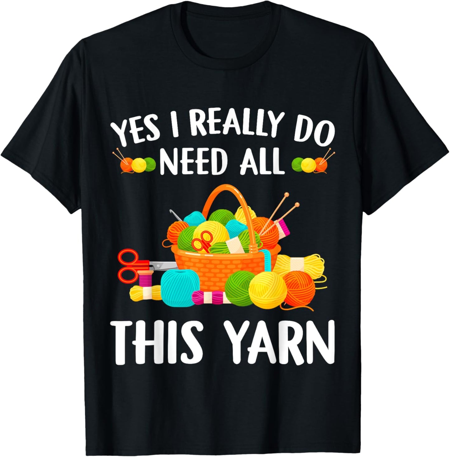 Funny Crochet Yarn Lover Knitting Needles Knit Crocheting