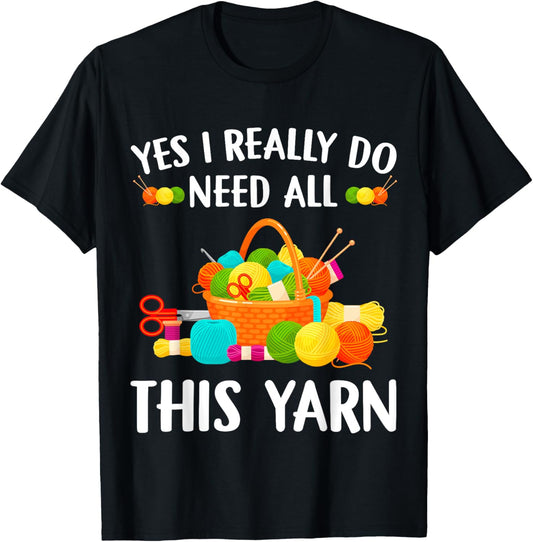 Funny Crochet Yarn Lover Knitting Needles Knit Crocheting