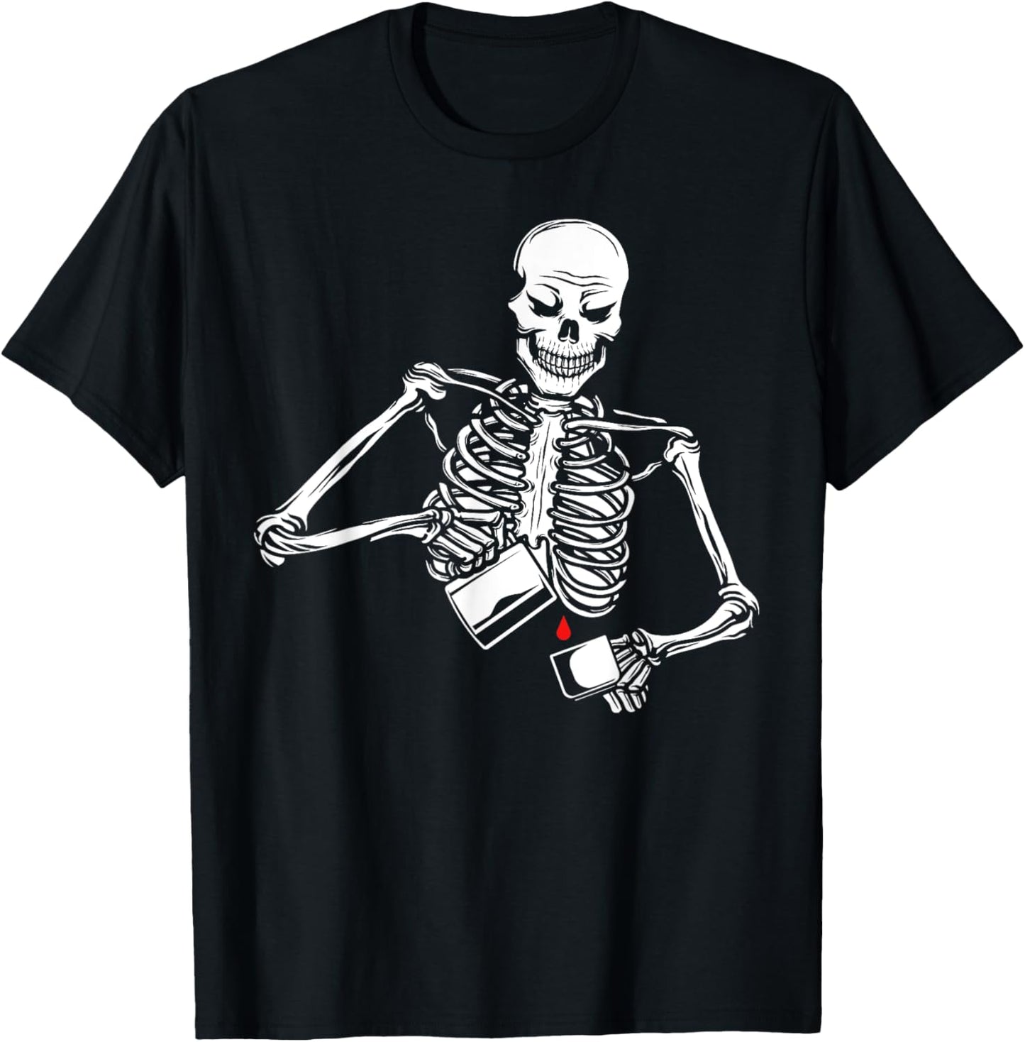 Skeleton Barista Lazy Halloween Costume Skull Coffee-maker