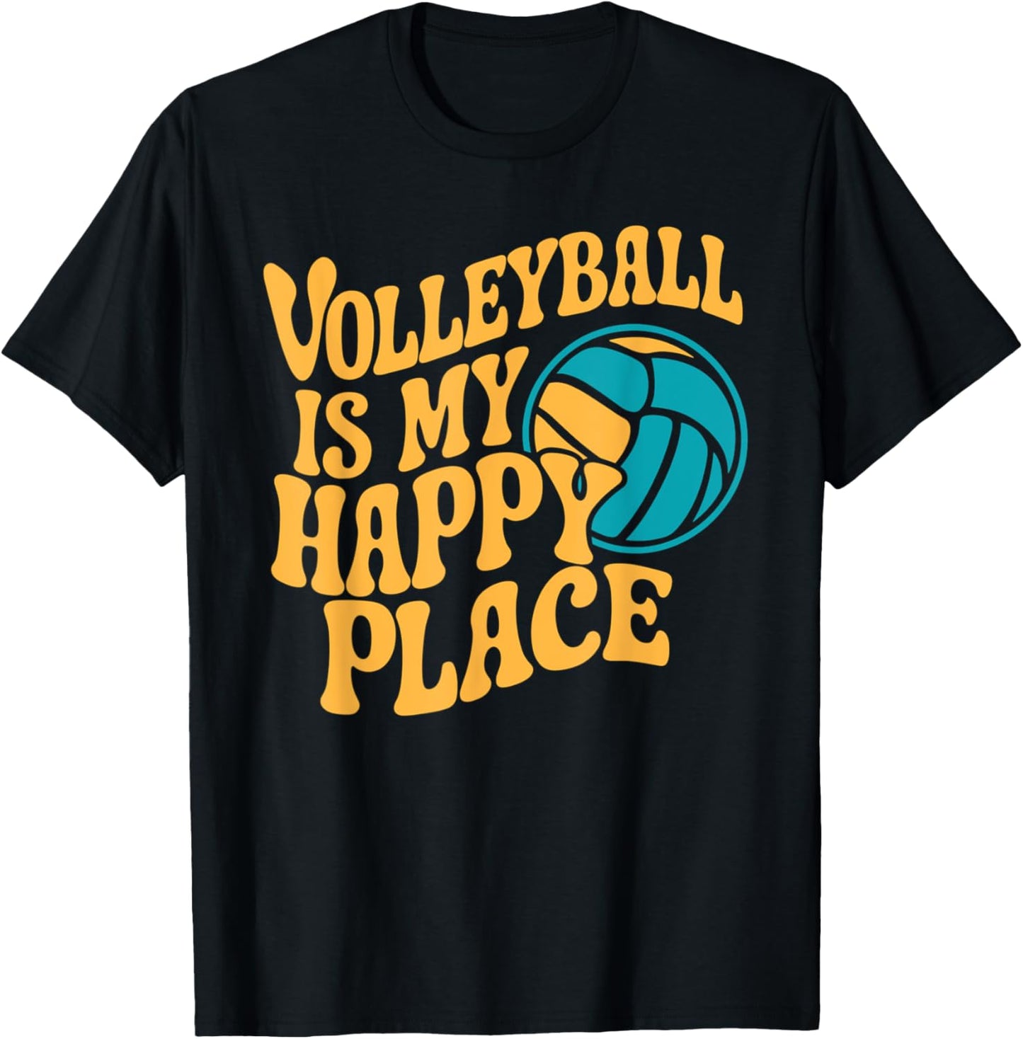 Volleyballer Volleyball Is My Happy Place Volleyball