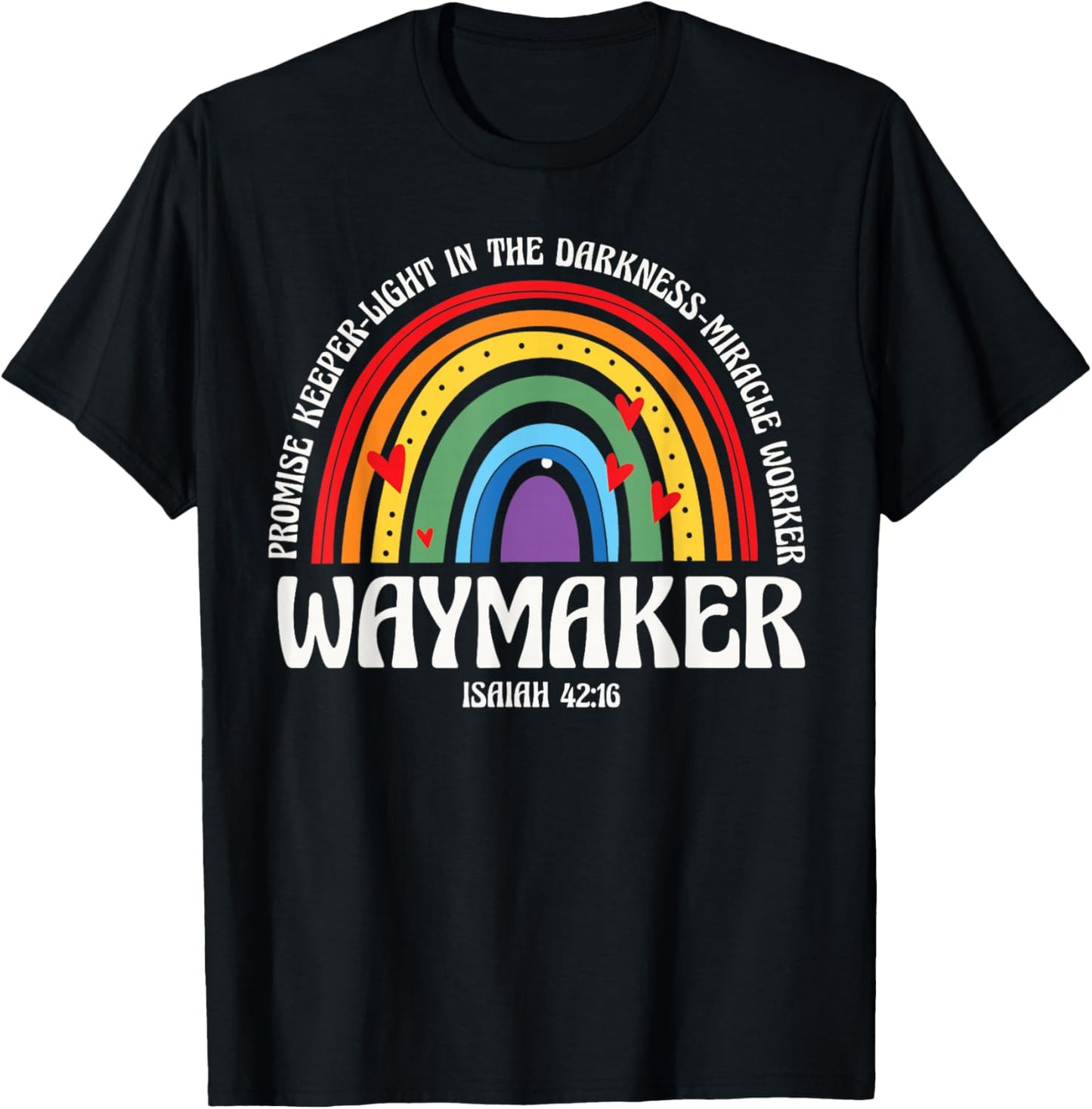 Waymaker Rainbow Promise Keeper Miracle Worker Christian