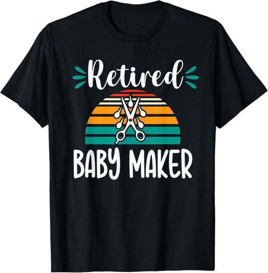 Retro Sunset Vasectomy Surgery Humor Retired Baby Maker