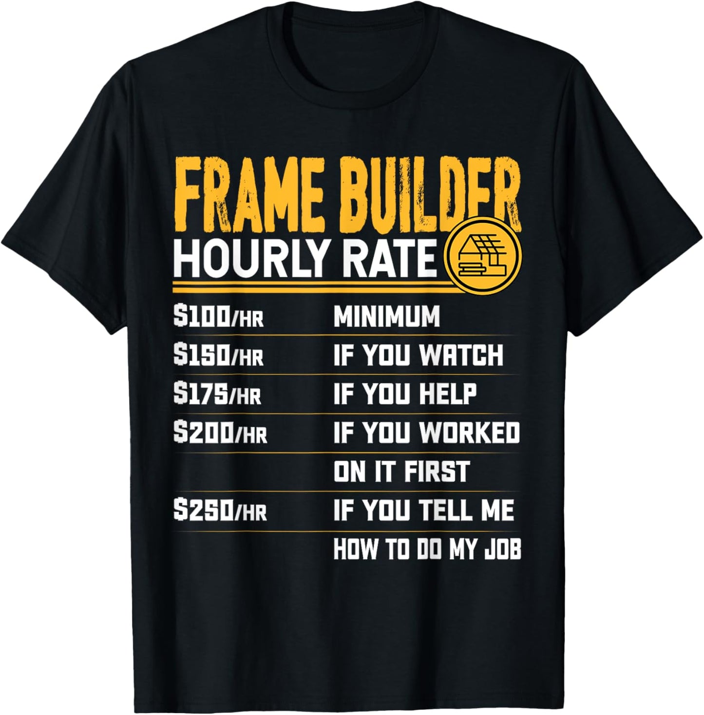 Frame Builder Hourly Rate - Funny Frame Maker