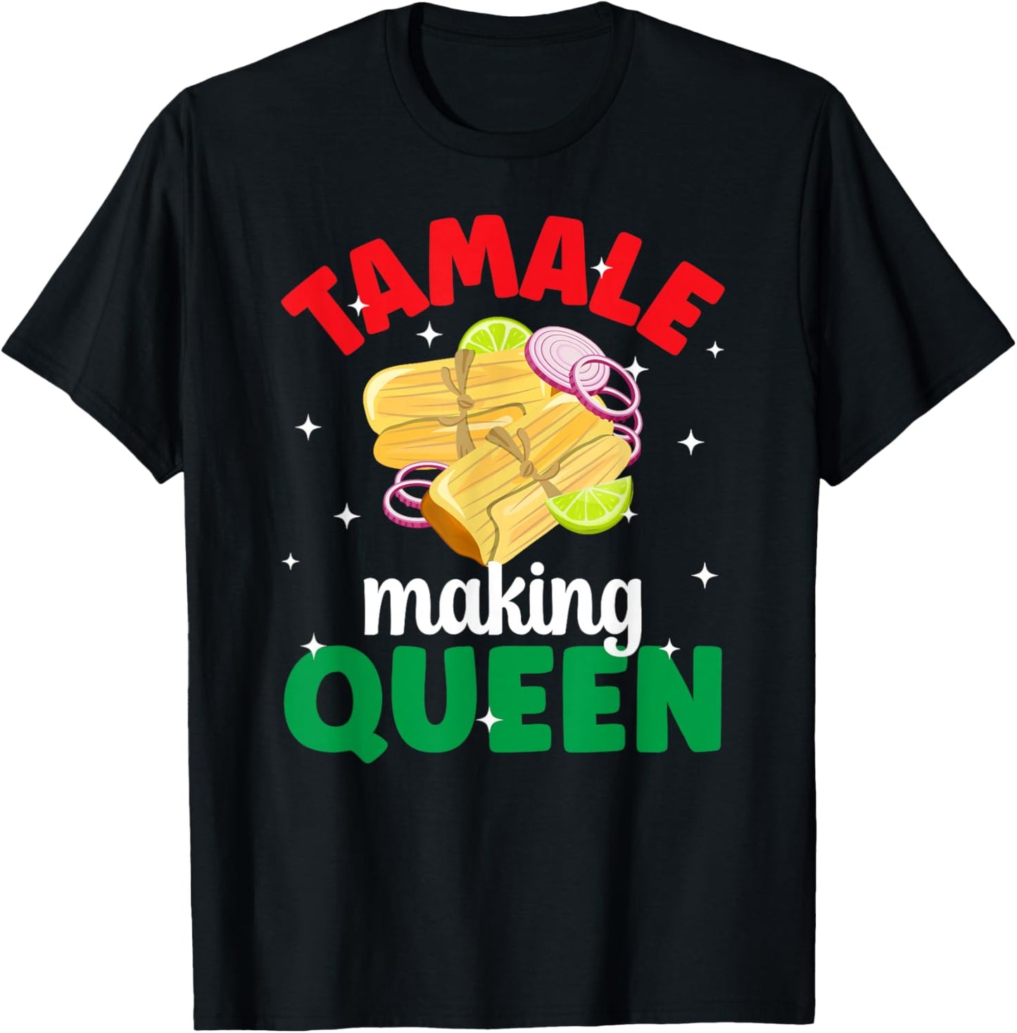Tamale Maker Mexican Tamales Women's Black