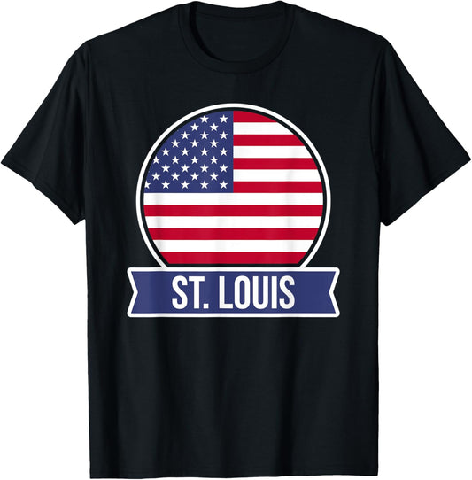 ST. LOUIS - USA - American place name US flag design