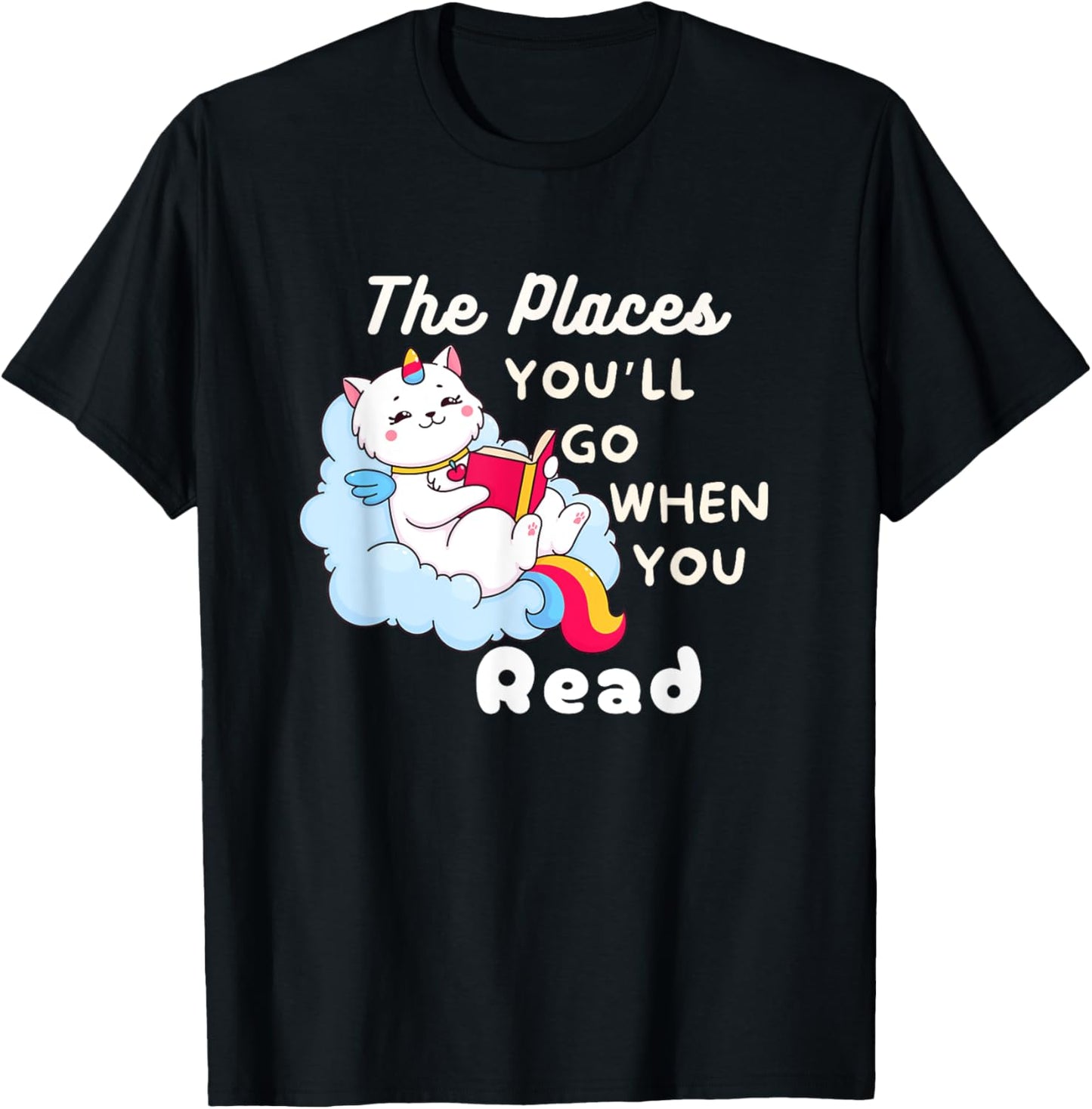 Cat The Places You\u2019ll Go When You Read funny
