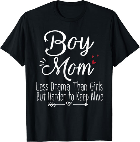 Boy Mom Less Drama Than Girls Mother's Day Gift
