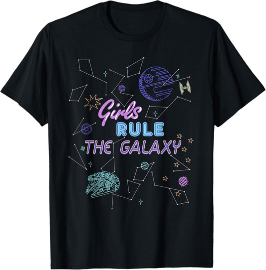 Star Wars Outer Space Girls Rule the Galaxy T-Shirt