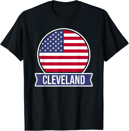 CLEVELAND - USA - American place name US flag design