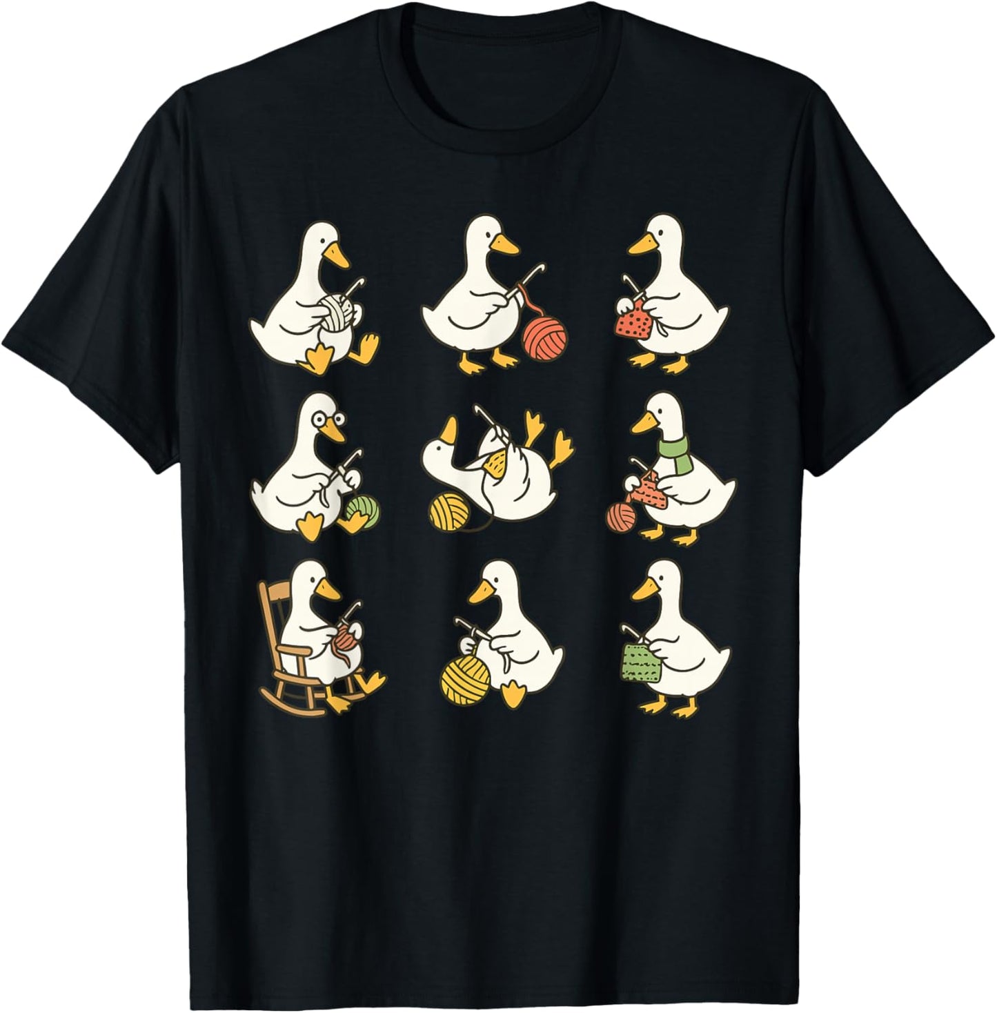 Funny Silly Goose Crocheter Knitting Crocheting Yarn Lover