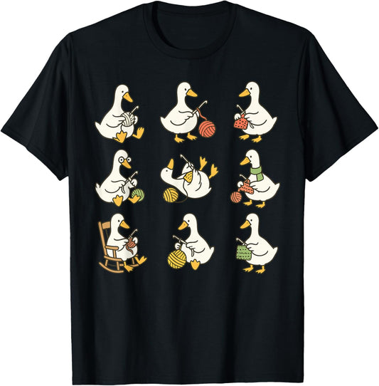 Funny Silly Goose Crocheter Knitting Crocheting Yarn Lover