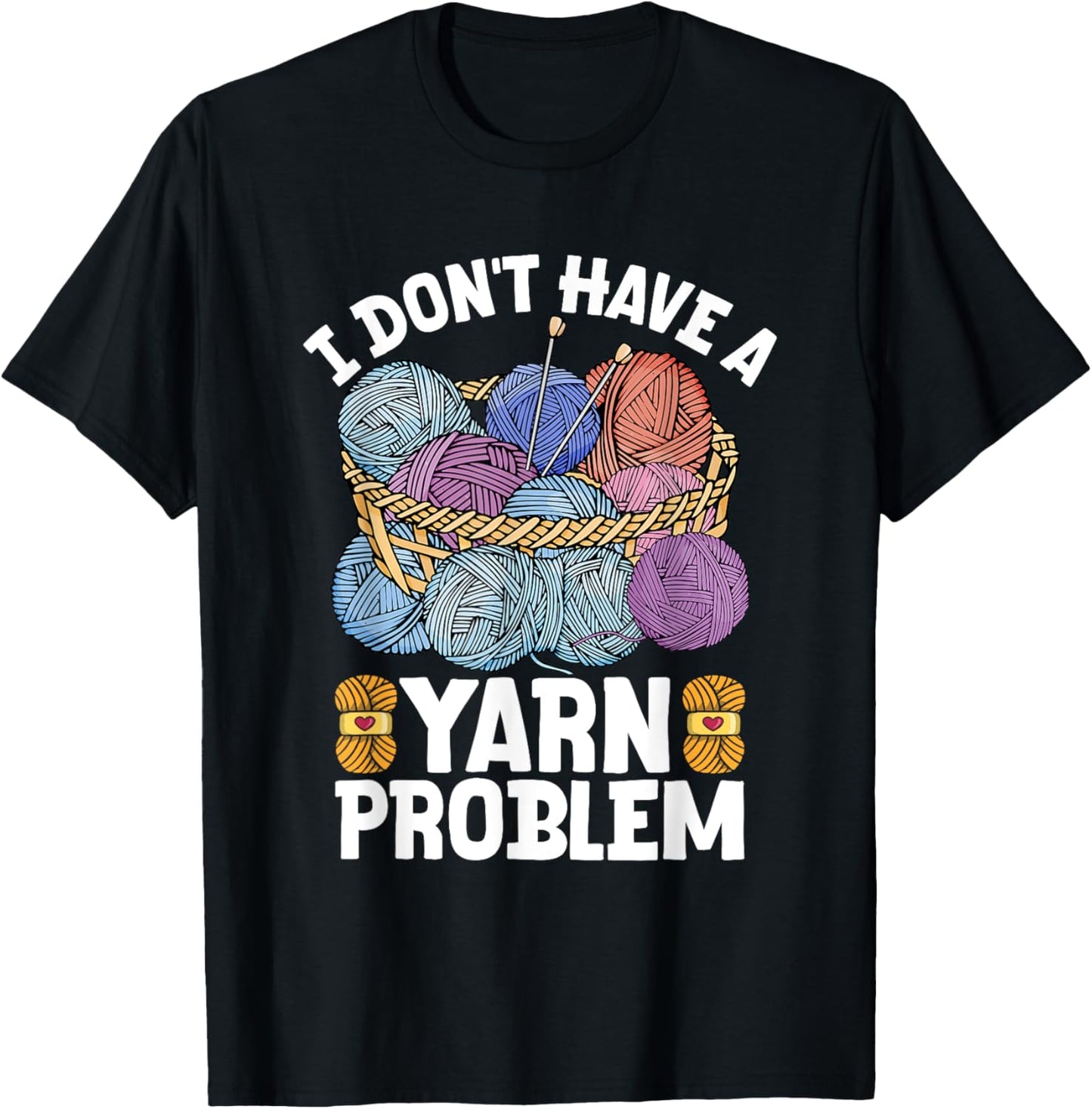 Colorful Yarn Basket with Knitting Needles