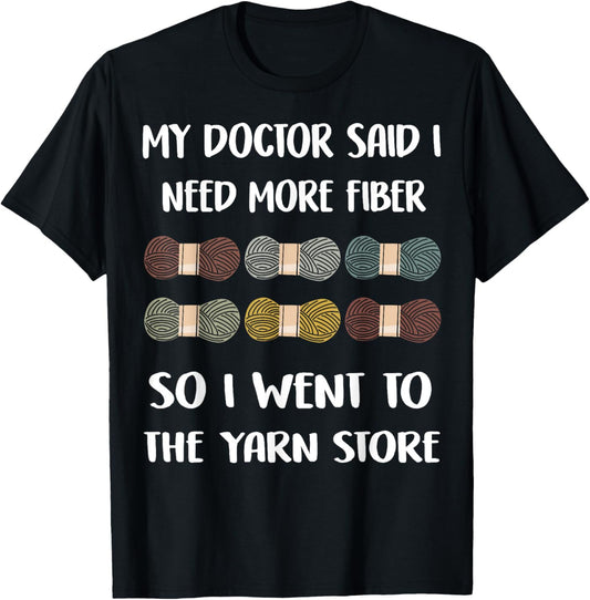 Funny Fiber Knitting Joke, Yarn Crochet Joke