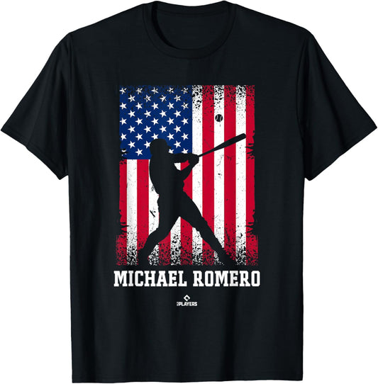 American Flag Swing Michael Romero Prospect Baseball Fan