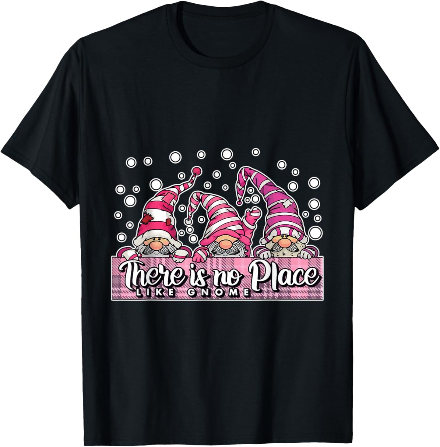 Place Like Gnome Funny Pink Family Pajama Matching