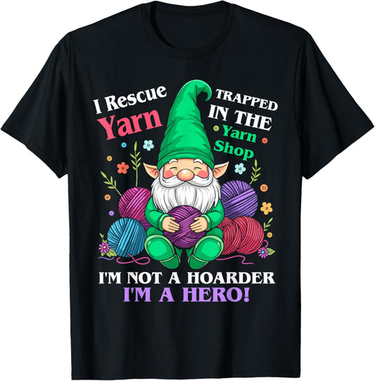 Crochet gnomes women i rescue yarn trapped in the yarn shop