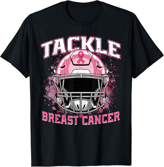 Tackle Football Pink Ribbon Breast Cancer Awareness for Boys