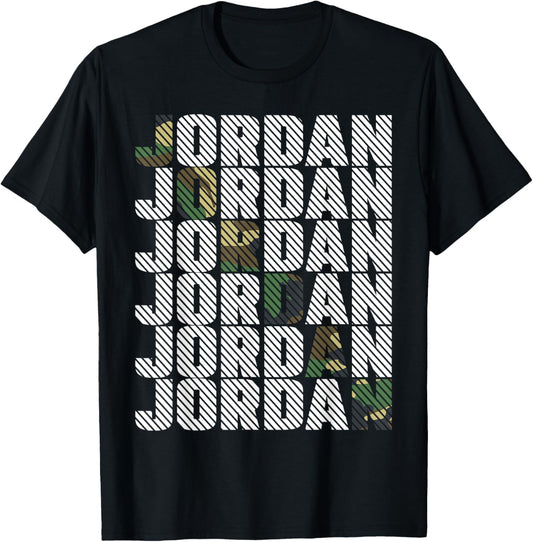 Diagonal Jordan Camo Pattern Green Camouflage