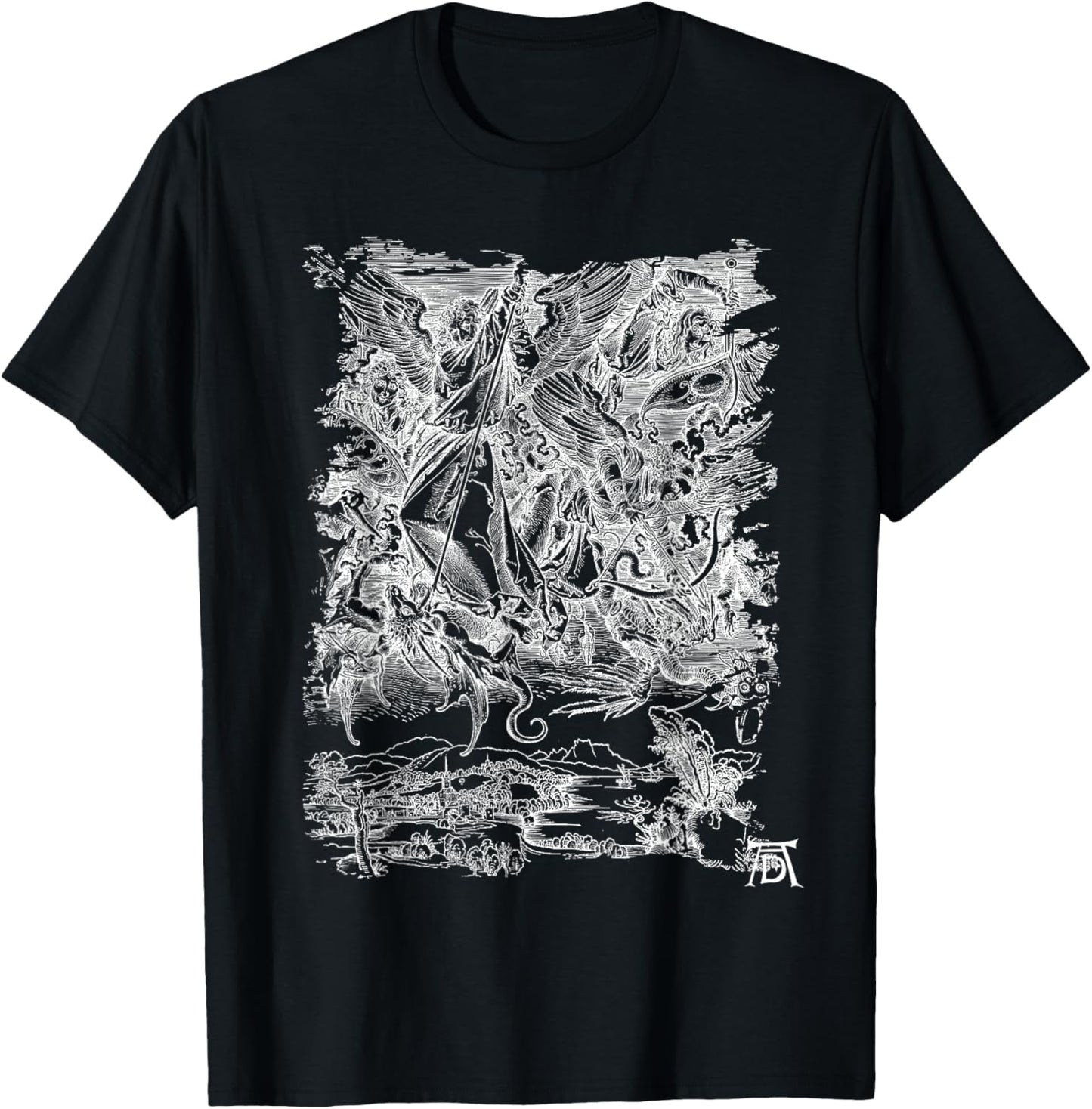 Apocalypse Archangel Michael fighting the dragon 1498 Dürer