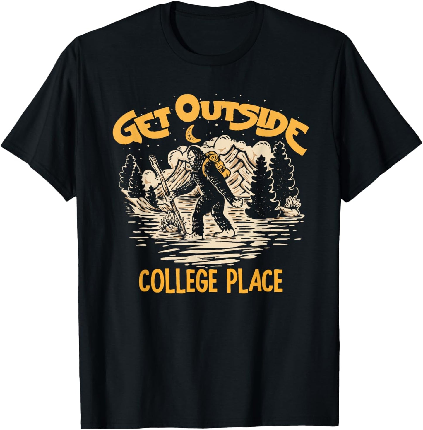 College Place Get Outside Nature Outdoor Bigfoot Sasquatch