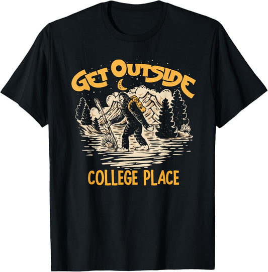 College Place Get Outside Nature Outdoor Bigfoot Sasquatch