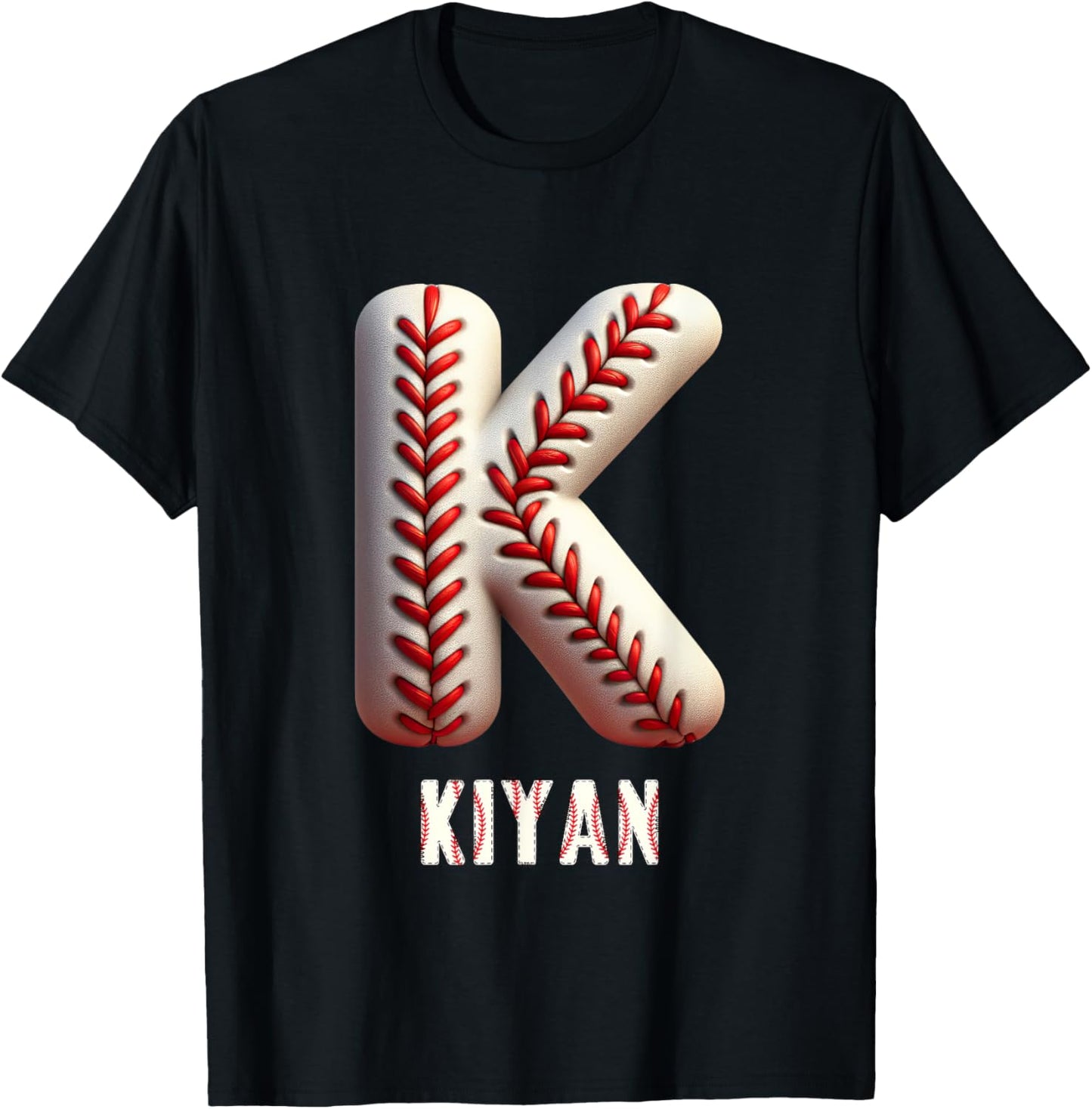 Baseball Home Run Michael Initial Letter Boys Name