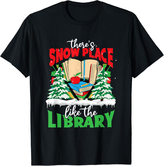 Christmas Librarian Book There's Snow Place Like The Library