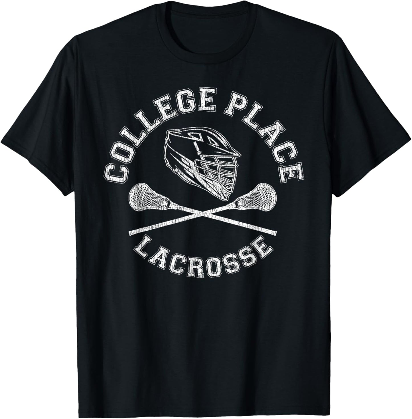 College Place Lacrosse Vintage Distressed Retro Lax