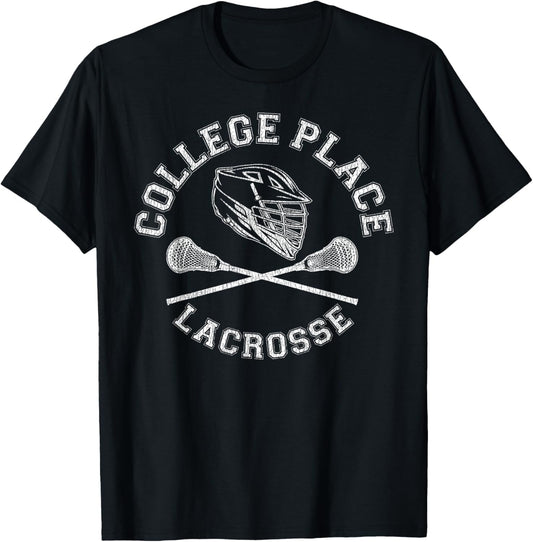 College Place Lacrosse Vintage Distressed Retro Lax