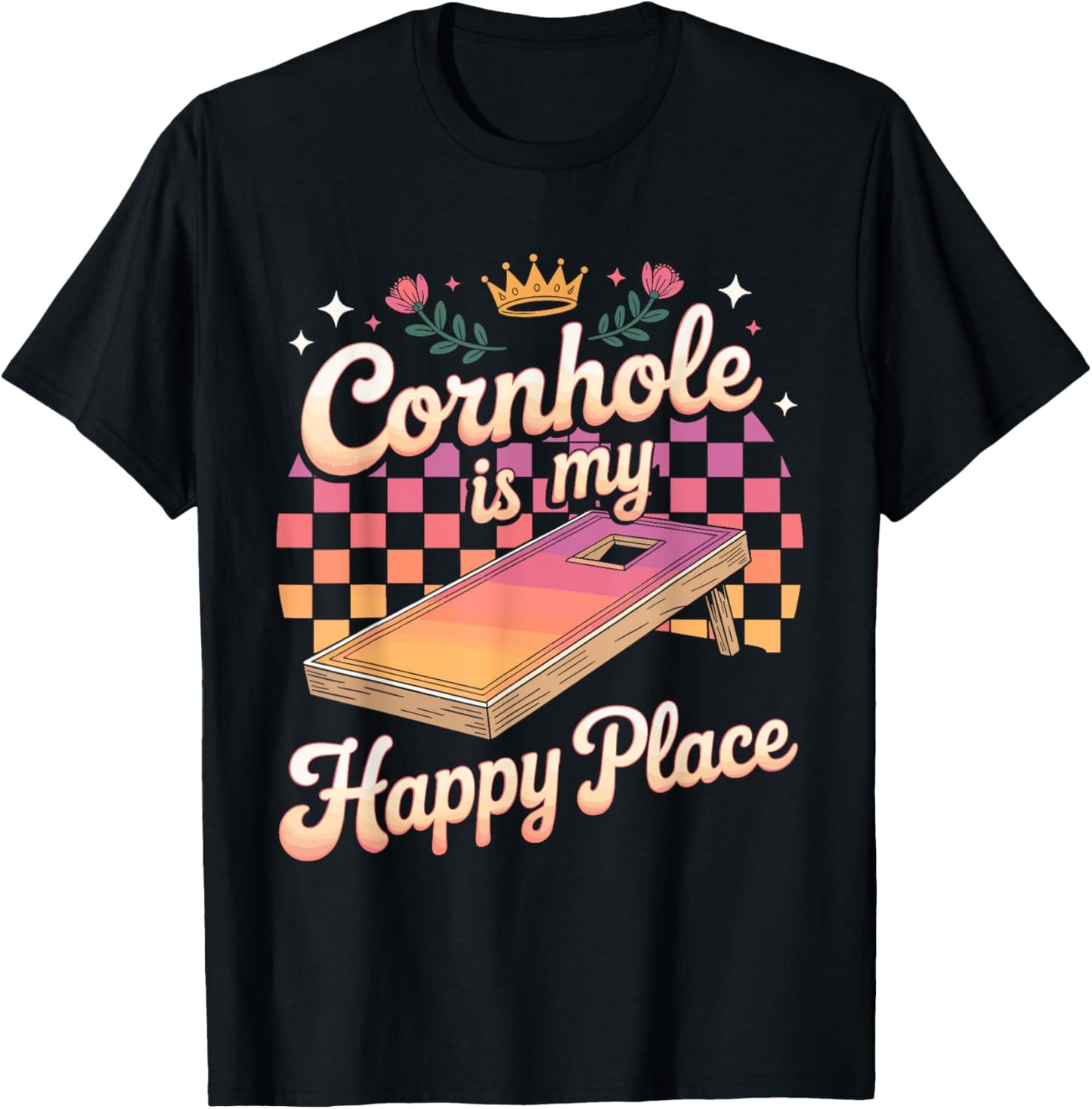 Cornhole Is My Happy Place Fun Board