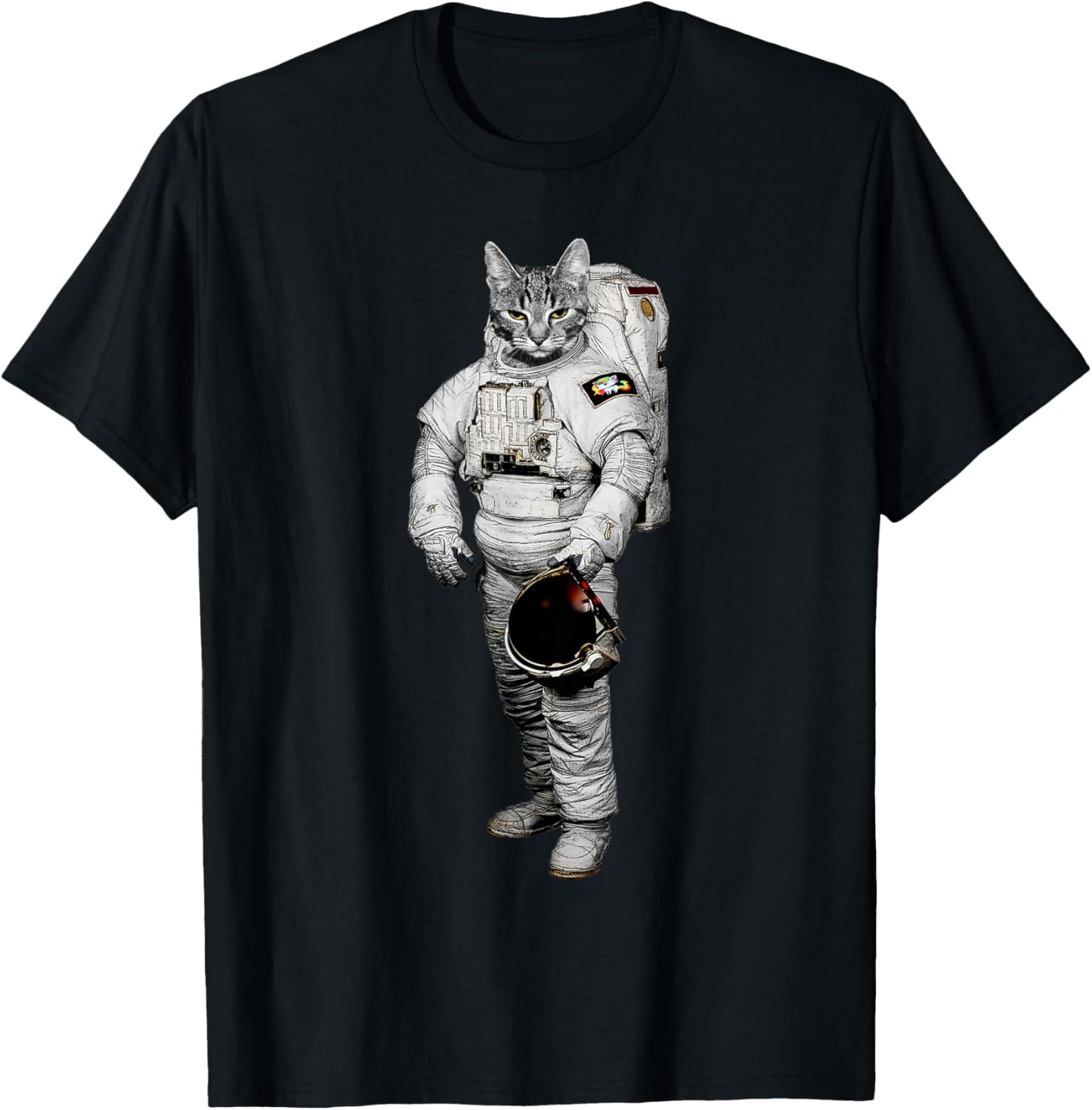 Space Cat Lover T-Shirt for Men Women Girls Kids