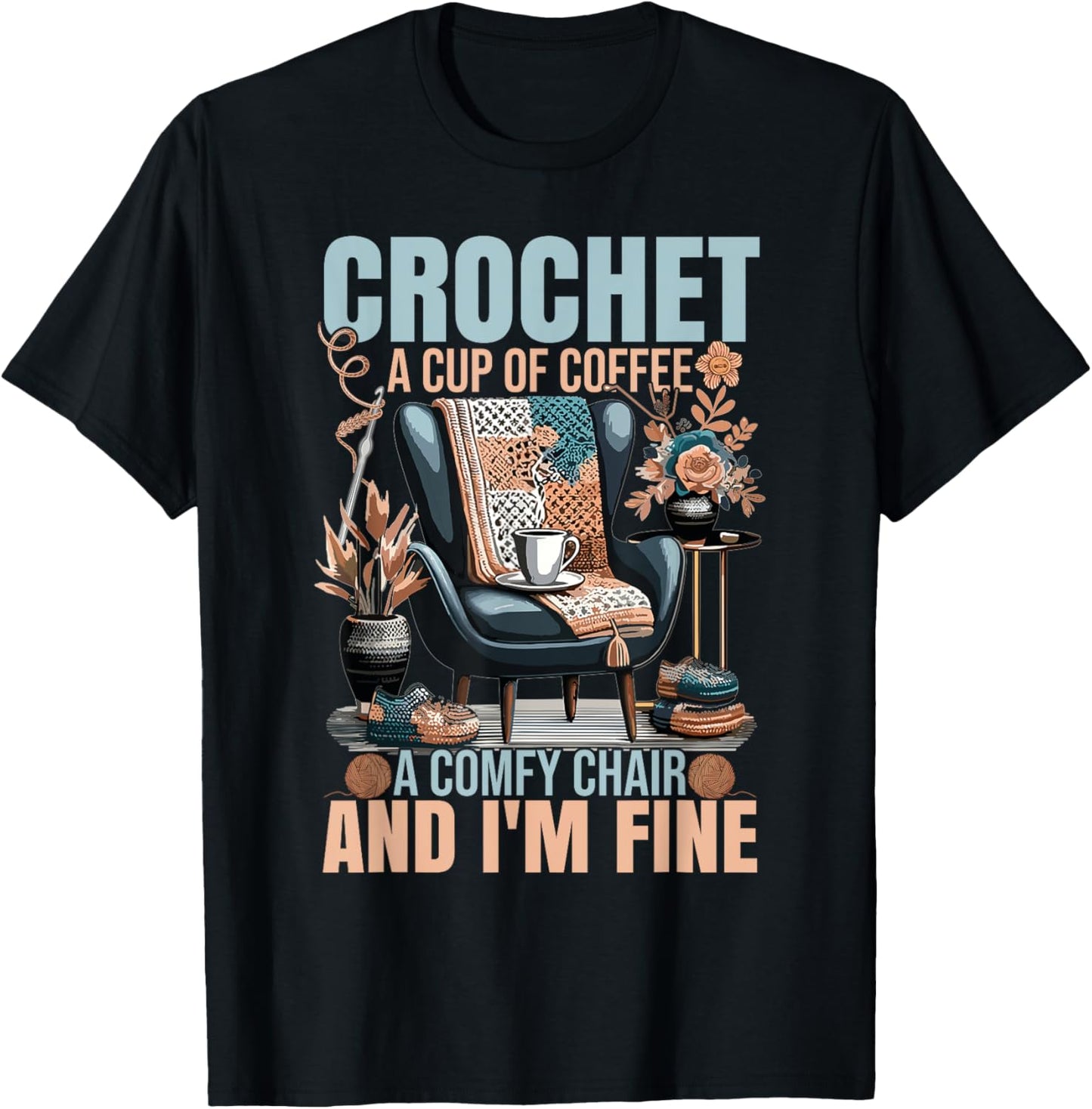 Yarn Crocheter Coffee Crochet Quote Crocheting