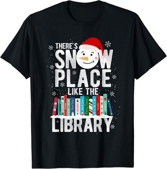 There's Snow Place Like Library Liberian Book Gift X-Mas