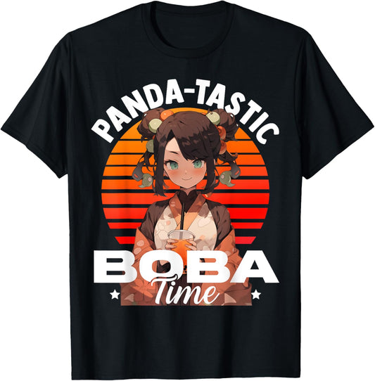 Boba tea sips and kawaii pandas, a woman's happy place.