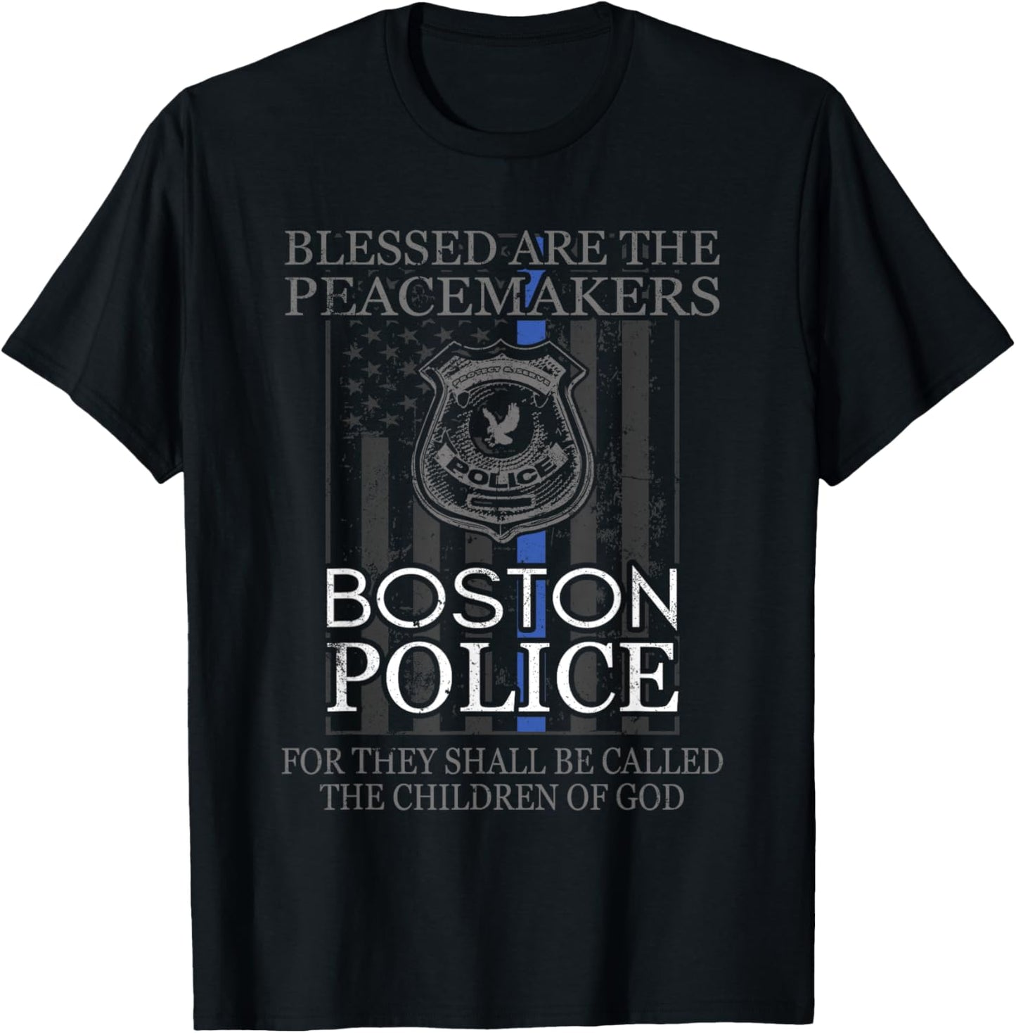 Boston Police Shirt Saint Michael Police Officer Prayer