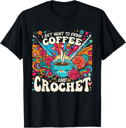 Crocheter Coffee Crochet Crocheting Yarn Knitter
