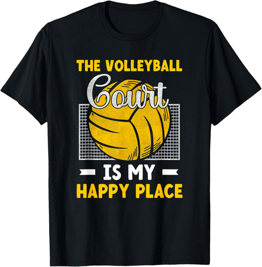 The Volleyball Court Is My Happy Place Softball